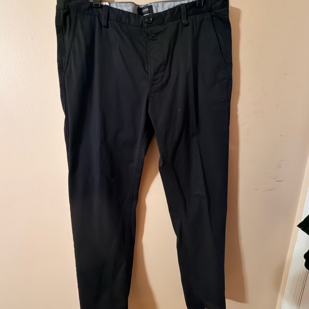 Boss Men's Slim fit Black Chinos size 36R